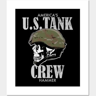 US Tank Crew (distressed) Posters and Art